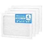 산타페 컴팩트70, 울트라70, 엘리먼트, 컴팩트2, UA 65H 제습기 모델과 호환되는 W-LINVEIN G 9 x 11 1 필터 MERV 13, 4팩 : 유니소스