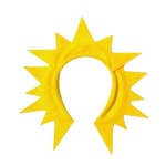 파티 귀 태양 머리띠 의상, 노란색 : 인 코어