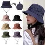 대두 버킷햇 빅사이즈 여성 남자 벙거지 모자 왕대두 서핑 산책 여행 챙넓은 햇빛가리개모자 : 준s 샵