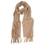 겨울 솔리드 스카프 루이스 또는 남성용 여성용 미첼 필 컬러 Azure : 딜앤픽