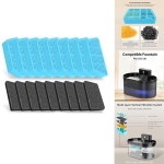 ABCA CAT 분수 필터 2 2L/74OZ 자동 애완 동물 교체 및 스폰지 As Shown 9PCS : 부누오르25