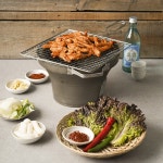 1.5 닭갈비 일점오 춘천닭갈비 국내산 닭목살 철판 숯불 구이 캠핑 300g, 2개 : 1.5닭갈비