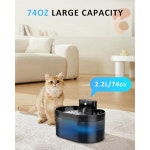 ABCA CAT 분수 필터 2 2L/74OZ 자동 애완 동물 교체 및 스폰지 As Shown 9PCS : 부누오르25
