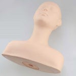 얼굴 마네킹 관리 시험 2겹 실리콘 메이크업얼굴마네킹 지압점 데콜테 실습용 미용 연질머리둘레 46cm 혈자리없음 연질머리둘레 46cm... 