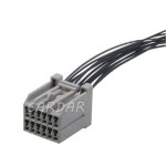 64002 1215 자동차 와이어 소켓 전기 케이블 플라스틱 하우징 커넥터 터미널 AC 어셈블리 1 세트 12 핀 : 하야니이