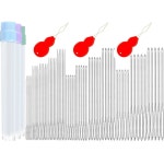 60PCS/12사이즈 재봉 바늘 큰 눈 손 재봉, 둔침 바늘, 실 날카로운 자수 가죽 공예 뜨개질 실타래 2개로 끈 바늘을 엮습니다 21PCS/7Sizes... 