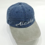 빈티지 알래스카 워시드 데님 볼캡 P1748 : 삐뚜루