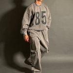 (기모)피그먼트 카고 와이드핏 조거팬츠 스웻팬츠 짐웨어 : 바모스피지컬