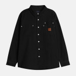 포켓 워크 패치 스냅단추 똑딱이 셔츠 자켓 : 미프윌