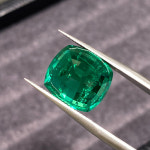 급 열수압 쿠션 컷 랩 그로운 에메랄드 루스 젬스톤 합성 콜롬비아 에메랄드 스톤 AGL 감정서 포함 주얼리용 : 골든108
