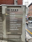 강남 이안빌딩 층별안내 인포메이션 건물사인 빌딩사인 스텐현판 : 사인스토리