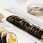 일회용 김밥 한줄 포장용기 배달 피크닉 PET 김밥 도시락 5개입 : 핑크나라