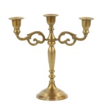 코얄 도매 3암 메탈 캔델라브라 캔들 홀더 센터피스(빈티지 브라스) Vintage Brass : Darius002