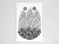 [휴더휴먼] 엽서 - 일월오봉도 : 휴더휴먼