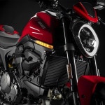 DUCATI MONSTER 937 Monster 950 2021 2022 2023 오토바이 액세서리 전면 표시기 성 노출증 용 새 LED 방향 지시등 : 골든105