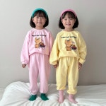 가을 어린이집등원복 유아 상하복 아기 등원룩 돌 아기 두돌 모란 상하복 원피스 가을 옷 2살 3살 4살 5살 : 로망하우스