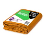 커튼, 식탁보, 배경, 페인팅용 헤비 듀티 면 오리 방수포 세탁 및 재사용 가능한 바닥 커버, 가구용 먼지 시트(운동용 골드, 8x10피트) : 묘이레