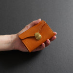 물소 가죽 버클 여성 카드지갑 : 커시