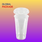 107파이 960ml (32온스) 100개세트 아이스컵 1리터 1L 빅사이즈 테이크아웃컵 페트 평뚜껑 : 글로벌 패키지