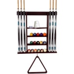 풀 큐 스틱 홀더 벽걸이, 풀 큐 홀더, 풀 테이블 액세서리용 당구 큐 랙. 풀 테이블 스틱 홀더 벽걸이는 100 단단한 나무(마호가니)로... 