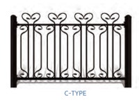 (국내제작) 아트젠휀스 디자인 펜스 울타리 난간 예쁜 담장 A형 백색 H600 : 에이스휀스