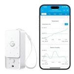 고비라이프 실외 습도계 하위 장치 H5107 1팩 , APP 알림 알림이 있는 미니 온도 습도 센서, IP 65 방수 WiFi 게이트웨이 미포함 3 Sensors... 