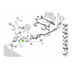 17127591094 7 시리즈 f03 lc i 760 li s f02 11537592095 x3 f25 28ix 냉각수 파이프 서모스탯 호스 : 울타리이