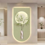 벽걸이 식물 액자 벽장식 화분 인테리어 조화 거실 현관 카페 : 구대미르