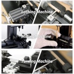 ZR 멀티 프로세스 공작 기계, LathePro 3 in 1 데스크탑 드릴링, 톱질 및 연삭 선반 기계 : 프레스티지이지몰