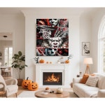 GXGLLPZBY DIY 할로윈 다이아몬드 아트 키트, 초보자를 위한 5D 공포 페인팅, 도트 젬 키트 페인트, 홈 월 장식 11.8x15.8인치 JK852-1... 