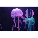어항, 수족관 장식 장식품, 장식에 적합한 Htppzjr 보라색 인공 시뮬레이션 빛나는 해파리 : 겟잇픽