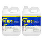 원크린 화장실 변기세정제 욕실 타일 청소 세제 소변기 대변기 물때 제거 3.75L, 2개 : 용품시티 청소용품도매전문몰