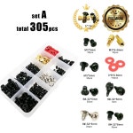 나사 305/780pcs 컴퓨터 PC 케이스 하드 디스크 드라이브 팬 마더 전원 공급 장치 서버 HDD PSU 마운트 수리 DIY 나사 볼트 : 마스터툴박스
