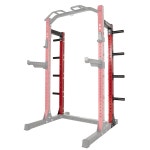 Fitvids SF-SS1 1 000파운드 용량 3인치 x 파워 랙 스쿼트 스탠드, 옵션인 스미스 머신 또는 하프 변환 키트 : 갈달물류