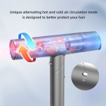 맥스폭스 헤어 드라이어, 고속 브러시리스... 스위치, 1디퓨저, 1노즐 1콘센트레이터 부착으로 가정, 여행, 그레이 모두 가능합니다 : 스마일원픽