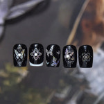 자개 네일스티커 -609 나비 꽃 진주 스톤 : 네일스토어