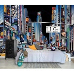 AFZEVEB - 손으로 그린 뉴욕시 136 A019 욕실용 114 (껍질과 막대기 벽지 벽 아님) x 74 x96 벽화 A007 114 x 74 : 자성그날