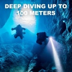 ANEKIM P70 LED 전문 다이빙 손전등 충전식 26650 배터리 IP68 최대 방수 등급 휴대용 : WEE MARKET