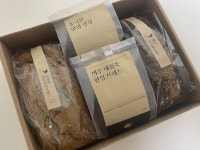 오롯이 국내산 쌀로 만든 통곡물 저당 수제 간식 종합 선물세트 : 오롯이한끼