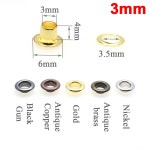100 개/갑/팩 금속 Eyelets Grommets 3MM 4MM 5MM 가죽 공예 DIY Scrapbooking 패션 실용적인 액세서리 : 진짜만능상점