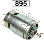 895 고속 미니 모터 전기 DC 12V 24V 3000-18000 더블 볼 링 대형 토크 엔진 도구 드릴 커팅 DIY : 성유유통669