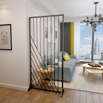 현대 거실 스크린 파티션 간단한 사무실 장식 작은 아파트 가구 금 단조 Add a set of curtain : Vivo Furni