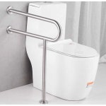 장애인 화장실 손잡이 무타공 T자형 가동식 편의시설 강화형 : 리드온 쇼핑몰