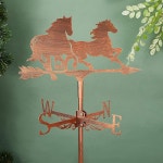루프 마운트 동물용 슈퍼단트 말 풍향계 풍향계, 농장 마당 야외 헛간을 위한 구리 표지판, 정원 파티오 장식 : 쿤스코어