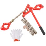 AOPEC 체인 펜스 스트레이너 중앙 및 끝 포스트 풀용 일반 철조망 연선 도구, 탄소강 텐셔너 수리 47 25인치 용량 2200파운드 농장, 목장... 