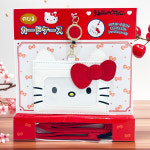 G1533 산리오 카드지갑 목걸이 슬리브 선물 귀여운 캐릭터 폼폼푸린 헬로키티 : 쿠마네상점