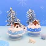 크리스마스 오르골 만들기 키트 성탄절 트리 눈사람 캐롤오르골 눈내리는마을 : 달콩 마트