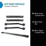 02-10 캐딜락 00-10 GMC와 호환되는 TRQ 리어 서스펜션 키트 컨트롤 암 트랙 : 쿤스로드