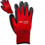 팔햐 작업장갑 폼코팅장갑 적색 M사이즈 10켤레 : 8HA상점