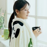 수면유도 간절기 판다 극세사 담요 : 유한회사 한발무역